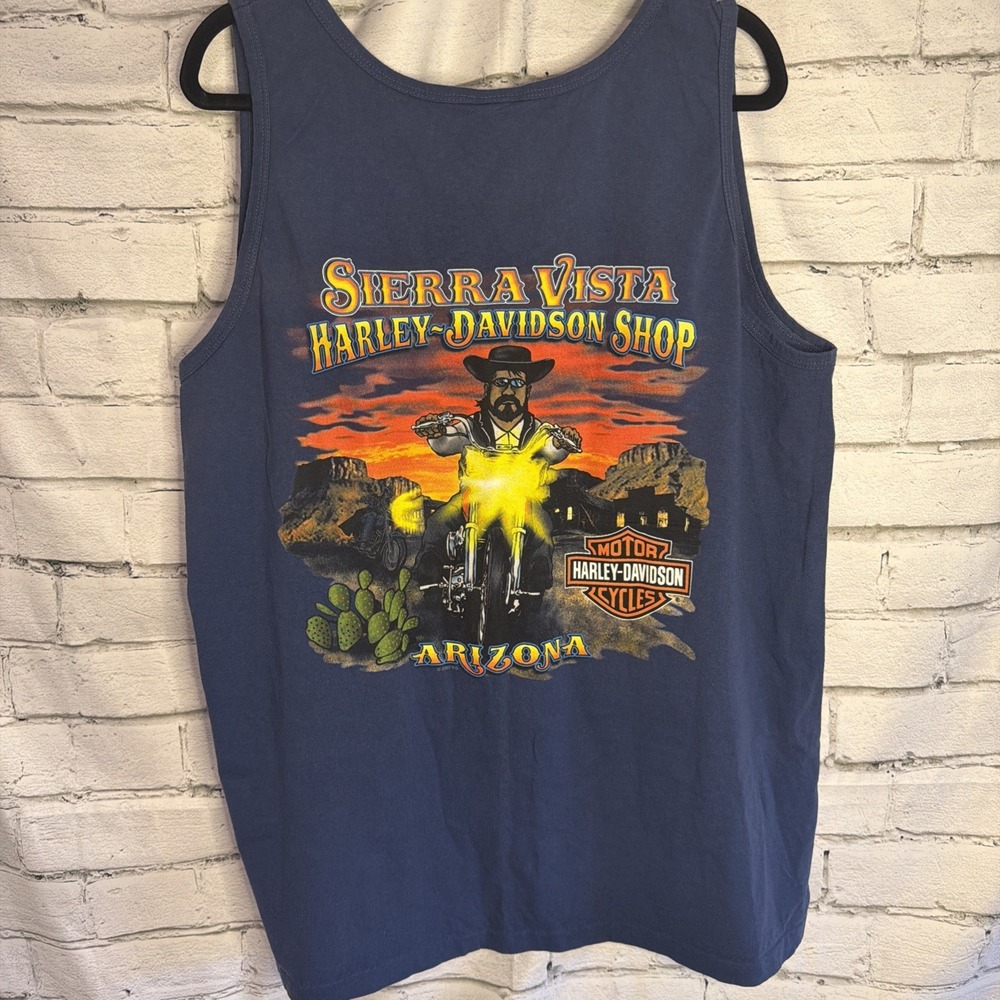 Vintage 2002 Harley Davidson Sierra Vista Arizona Graphic Tank XL